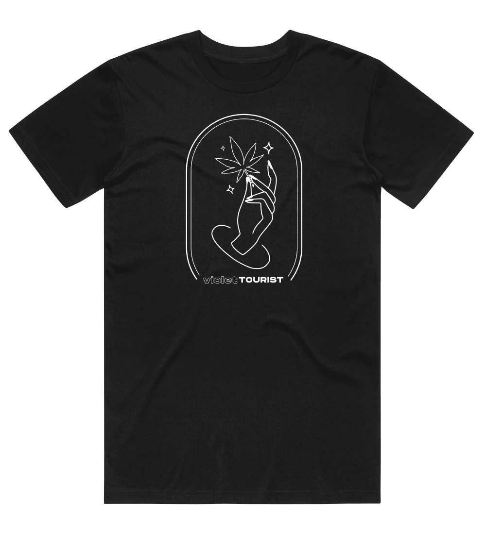 Violet Tourist Rolling Tee T-Shirt Printify